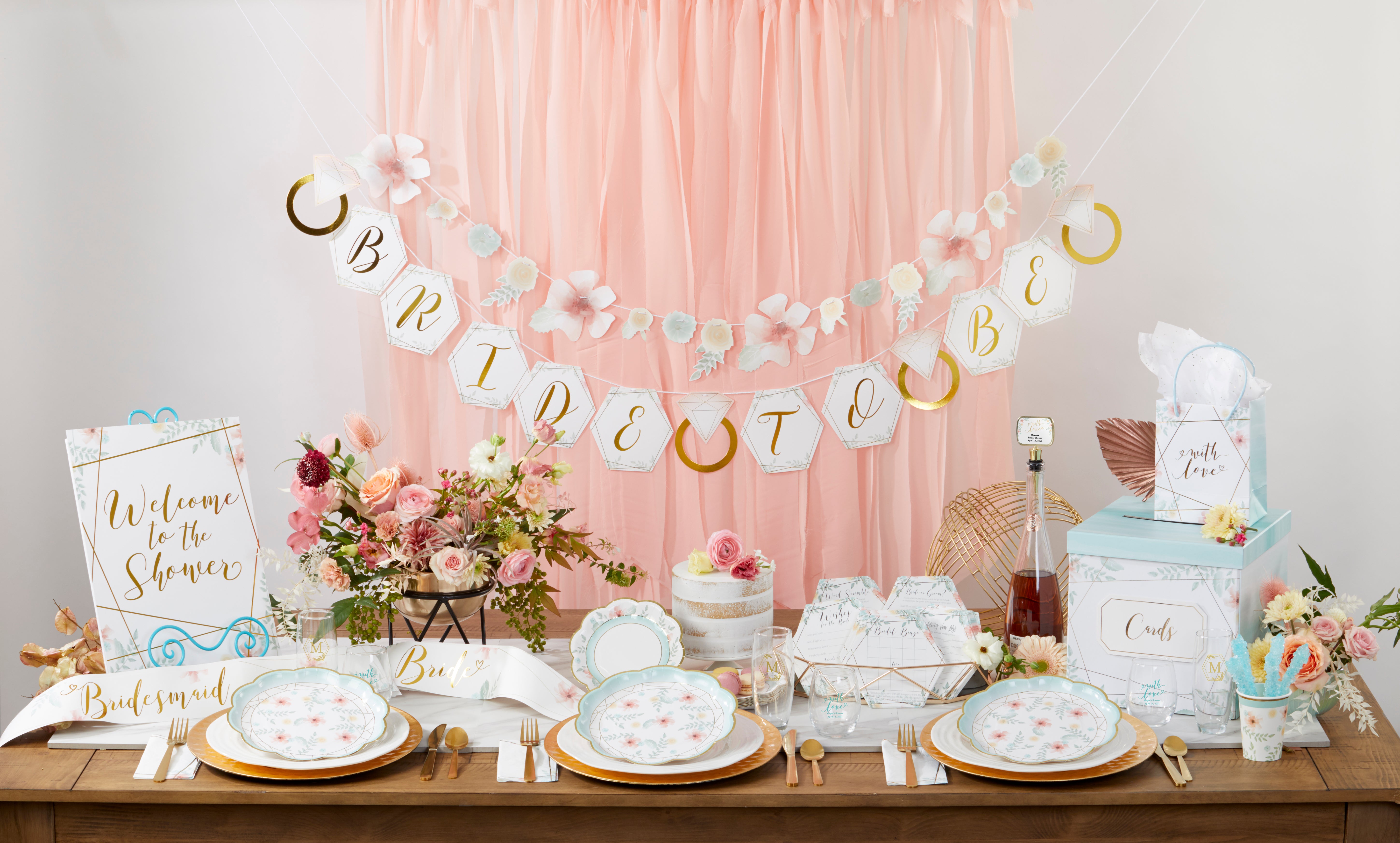 Your Geometric Floral Bridal Shower Awaits