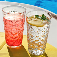 19 oz Clear Acrylic Hobnail Bubble Cups, Set of 8