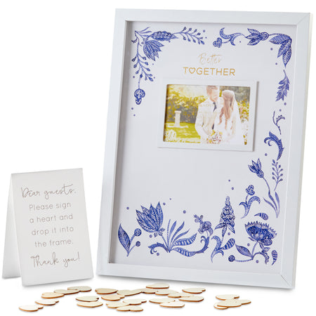 Wedding Guest Book Alternative - Blue Willow