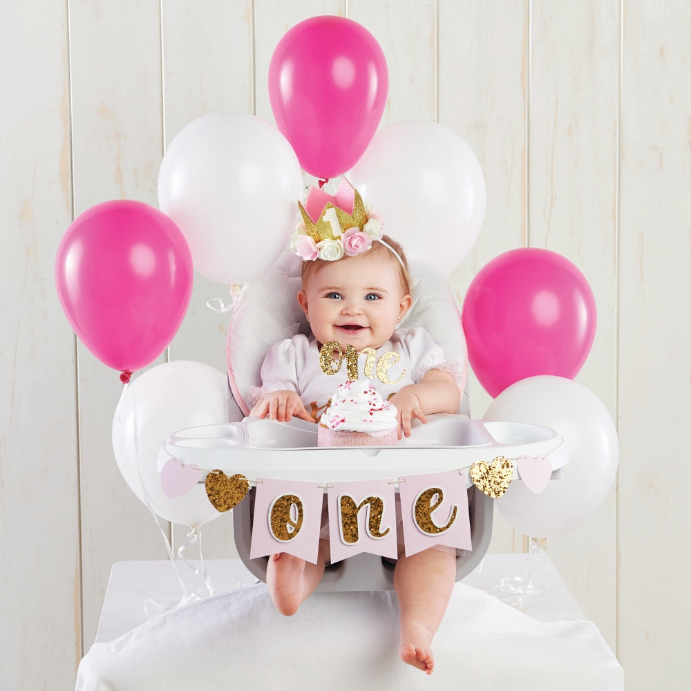 Gold Glitter 1st Birthday Décor Kit Main Image, Kate Aspen | Party Kit