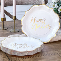 Thumbnail for Always & Forever 72 Piece Party Tableware Set (24 Guests) Alternate Image 7, Kate Aspen | Party Kit