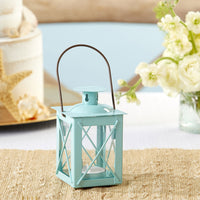 Thumbnail for Luminous Blue Mini-Lantern Tea Light Holder Main Image, Kate Aspen | Lanterns