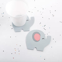 Thumbnail for Elephant Coaster - Little Peanut (Pink) Main Image, Kate Aspen | Coasters