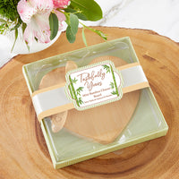 Thumbnail for Tastefully Yours Heart Shaped Bamboo Cheese Board Alternate Image 4, Kate Aspen | Kitchen & Barware