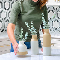 Thumbnail for Modern Farmhouse Vase (Set of 3) Alternate Image 3, Kate Aspen | Vase