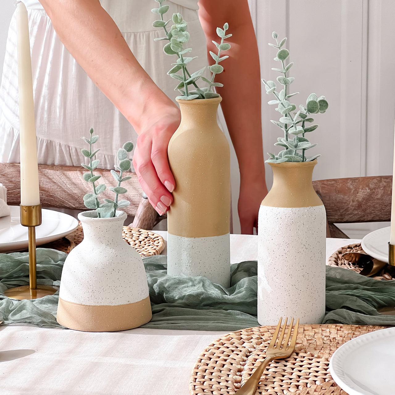 Modern Farmhouse Vase (Set of 3) Alternate Image 5, Kate Aspen | Vase