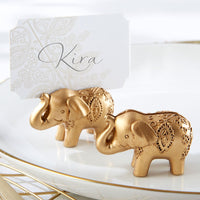 Gold Lucky Elephant Place Card Holder (Set of 6) Main Image, Kate Aspen | Place Card Holders & Frames