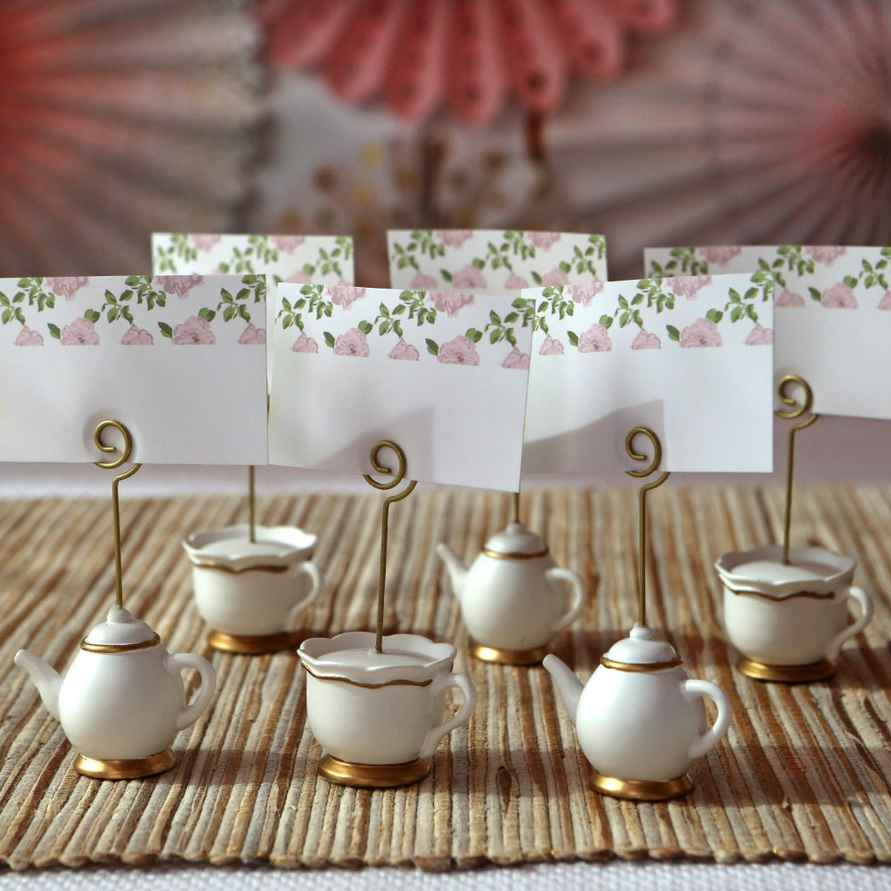 Tea Time Whimsy Place Card Holder (Set of 6) Alternate Image 2, Kate Aspen | Place Card Holders & Frames