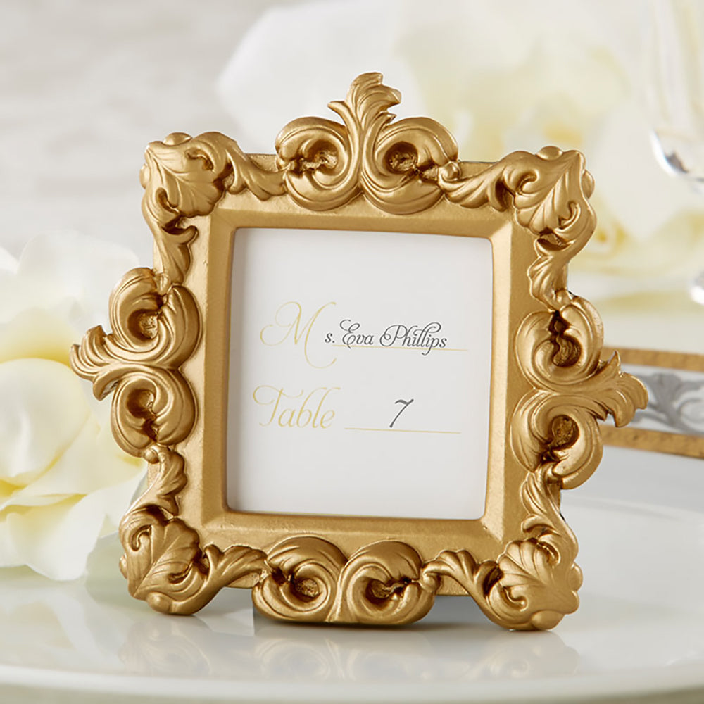 Royale Gold Baroque Place Card/Photo Holder (Set of 6) Main Image, Kate Aspen | Place Card Holders & Frames
