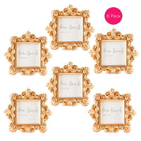 Thumbnail for Royale Gold Baroque Place Card/Photo Holder (Set of 6) Alternate Image 5, Kate Aspen | Place Card Holders & Frames