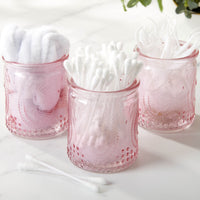 Vintage Pink Glass Tea Light Holder (Set of 4) Alternate Image 7, Kate Aspen | Candles & Votives