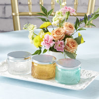 Thumbnail for Garden Blooms Glass Tea Light Holder - Blue (Set of 4) Alternate Image 4, Kate Aspen | Tealight/Votive Holder