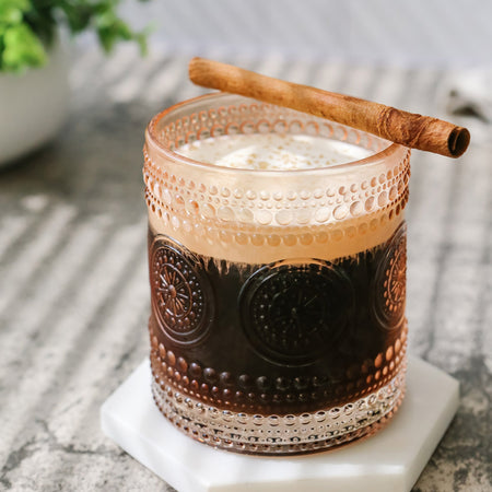 10 oz. Hobnail Beaded Floral Rose Gold Drinking Glasses (Set of 6) Kate Aspen | Alternate Image 2