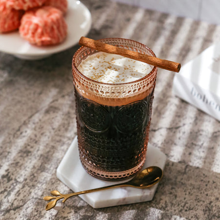 13 oz. Hobnail Beaded Floral Rose Gold Drinking Glasses (Set of 6) Kate Aspen | Alternate Image 2