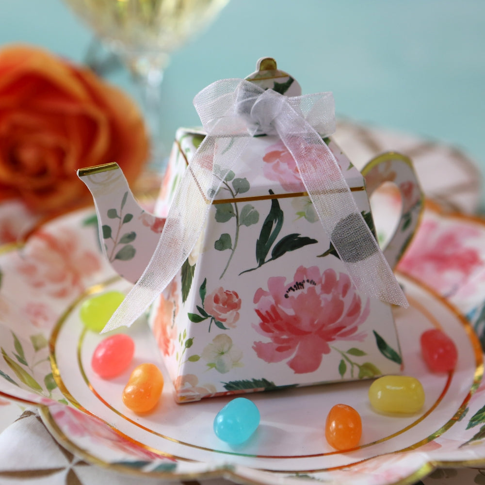 Floral Teapot Favor Box (Set of 24) Alternate Image 4, Kate Aspen | Favor Boxes