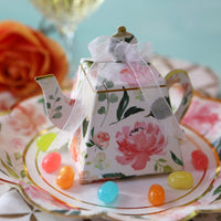Thumbnail for Floral Teapot Favor Box (Set of 24) Alternate Image 4, Kate Aspen | Favor Boxes