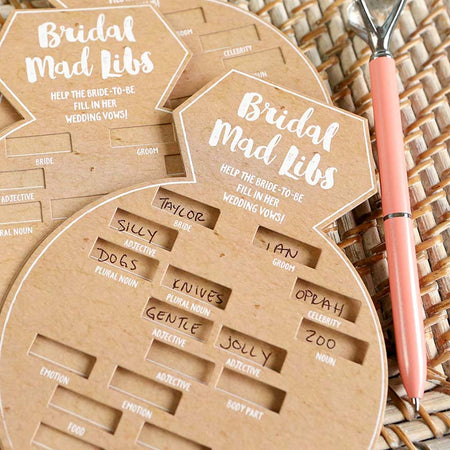 Bridal Shower Game Card - Ring Shape (Set of 50) Alternate Image 2, Kate Aspen | Games and Advice Cards