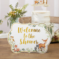 Thumbnail for Woodland Baby Décor Sign Kit (Set of 8) Main Image, Kate Aspen | Banners & Signs