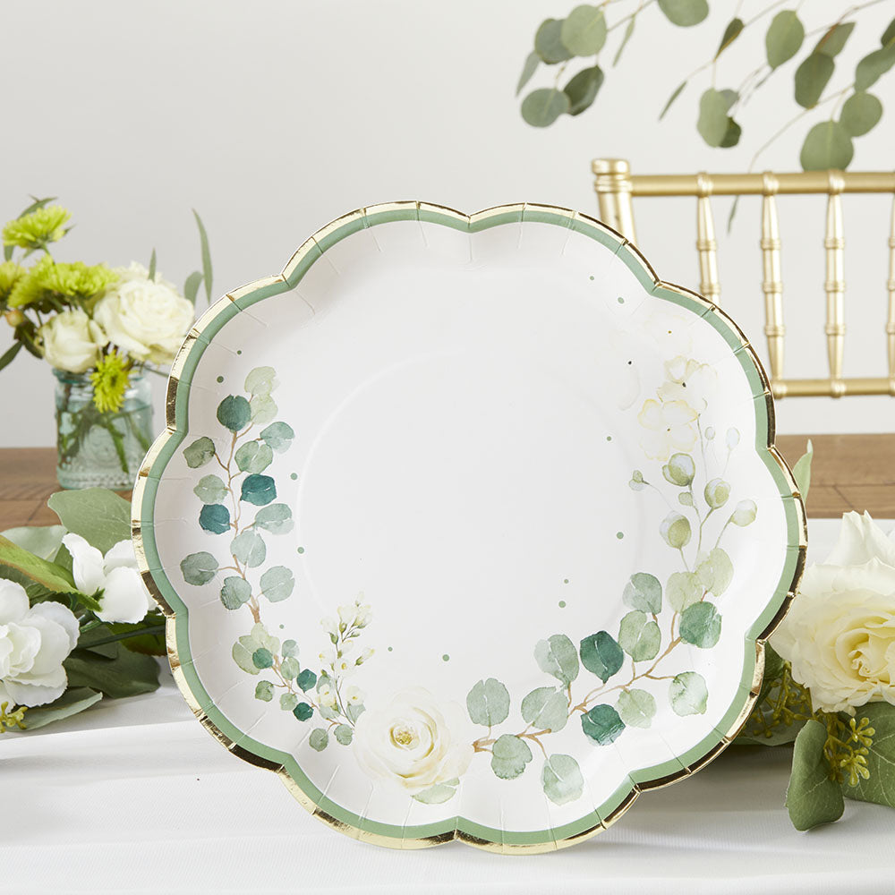 Botanical Garden 9 in. Premium Paper Plates (Set of 16) Alternate Image 5, Kate Aspen | Plates