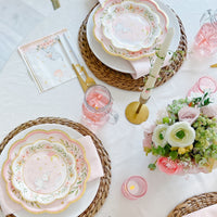 Elephant Baby Shower 7 in. Premium Paper Plates - Pink (Set of 16) Alternate Image 3, Kate Aspen | Paper Plate