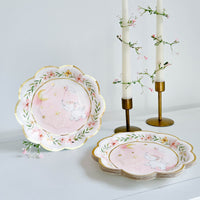 Elephant Baby Shower 7 in. Premium Paper Plates - Pink (Set of 16) Alternate Image 4, Kate Aspen | Paper Plate