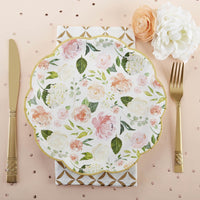 Thumbnail for Floral 9 in. Premium Paper Plates (Set of 16) Main Image, Kate Aspen | Paper Plates