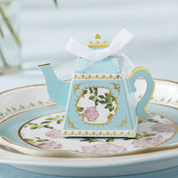 Thumbnail for Tea Time Whimsy Teapot Favor Box - Blue (Set of 24) Main Image, Kate Aspen | Favor Boxes