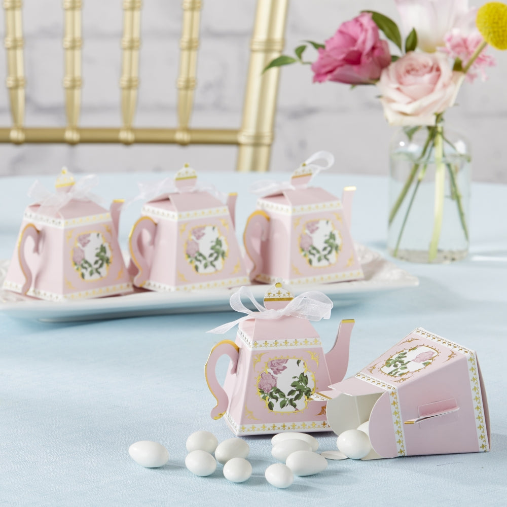 Tea Time Whimsy Teapot Favor Box - Pink (Set of 24) Alternate Image 7, Kate Aspen | Favor Boxes