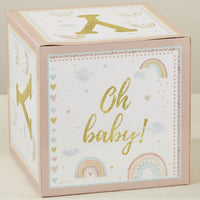 Thumbnail for Boho Rainbow Baby Block Box (Set of 4) Alternate Image 4, Kate Aspen | Decor Block Box