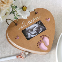 Thumbnail for Baby Shower Prediction Advice Card Keepsake Book - Kraft Heart Shape  Alternate Image 2 - Kate Aspen