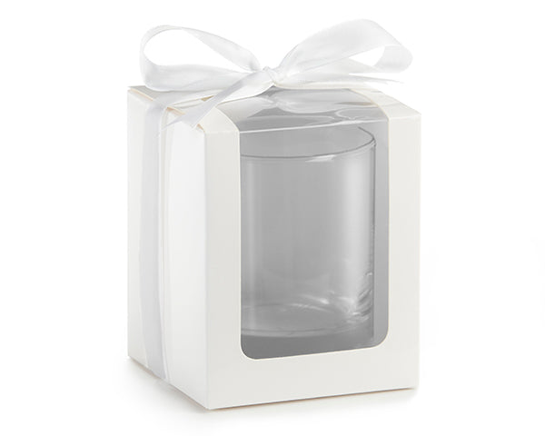 White 9 oz. Glassware Gift Box with Ribbon (Set of 20) Alternate Image 7, Kate Aspen | Glassware Gift Box