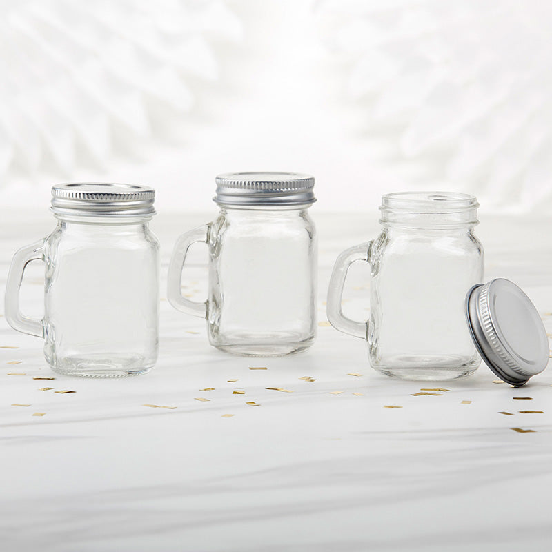 4 oz. Mini Mason Mug Shot Glass with Lid - DIY Alternate Image 4, Kate Aspen | Shot Glasses