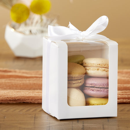 White 9 oz. Glassware Gift Box with Ribbon (Set of 20) Alternate Image 2, Kate Aspen | Glassware Gift Box