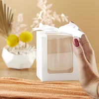 Thumbnail for White 9 oz. Glassware Gift Box with Ribbon (Set of 20) Alternate Image 3, Kate Aspen | Glassware Gift Box