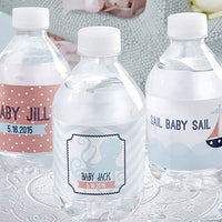 Thumbnail for Personalized Water Bottle Labels - Nautical Baby Shower Main Image, Kate Aspen | Water Bottle Labels