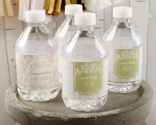 Personalized Water Bottle Labels - Rustic Baby Shower Main Image, Kate Aspen | Water Bottle Labels