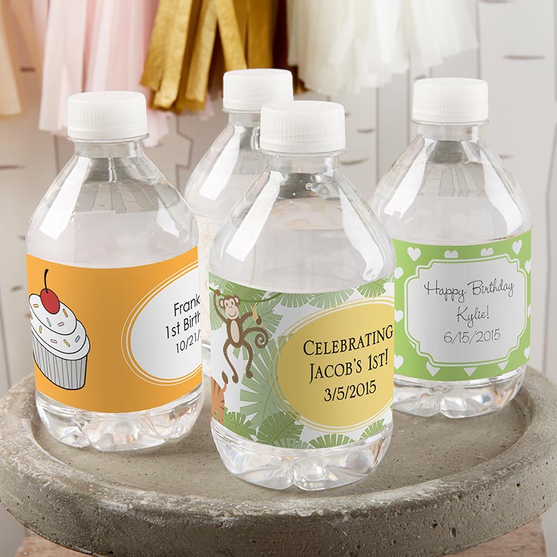 Personalized Water Bottle Labels - Birthday Main Image, Kate Aspen | Water Bottle Labels
