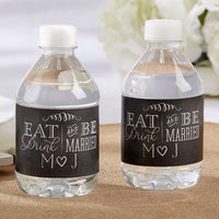 Thumbnail for Personalized Water Bottle Labels - Eat, Drink & Be Married Main Image, Kate Aspen | Water Bottle Labels
