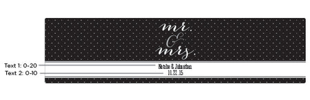 Personalized Water Bottle Labels - Mr. & Mrs. Alternate Image 2, Kate Aspen | Water Bottle Labels