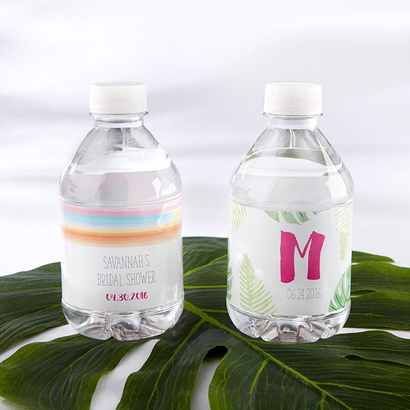 Personalized Water Bottle Labels - Pineapples & Palms Main Image, Kate Aspen | Water Bottle Labels