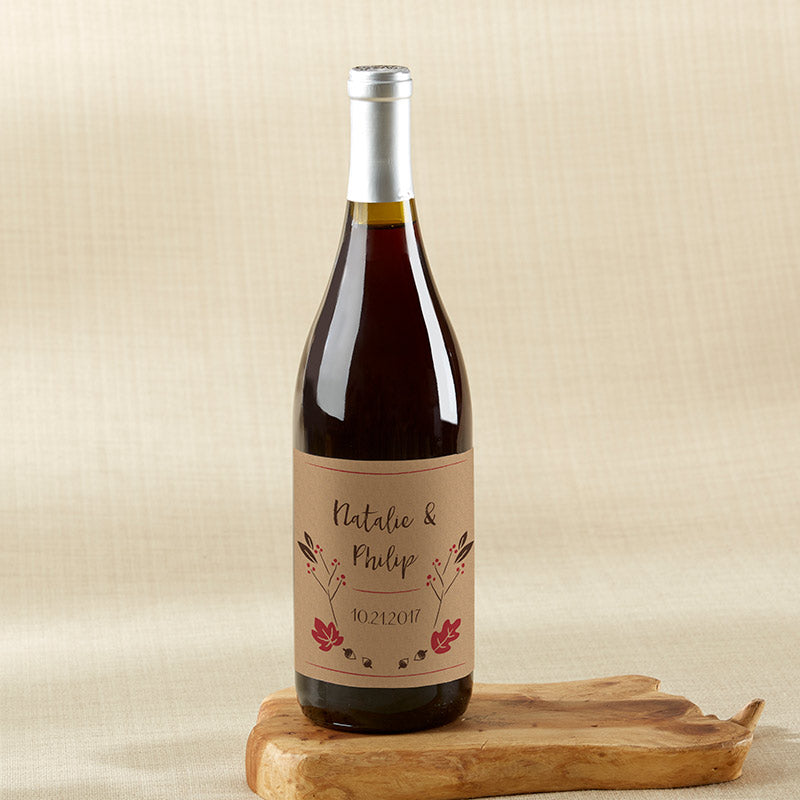 Personalized Wine Bottle Labels - Fall Main Image, Kate Aspen | Wine Bottle Labels
