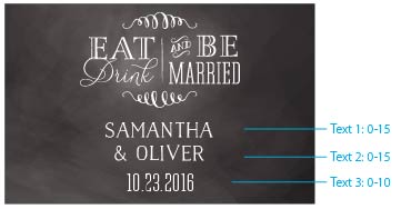 Personalized Mini Wine Bottle Labels - Eat, Drink, & Be Married Alternate Image 2, Kate Aspen | Wine Bottle Labels