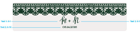 Personalized Romantic Garden Water Bottle Labels - Lace & Floral Designs Alternate Image 2, Kate Aspen | Water Bottle Labels