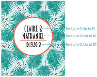 Thumbnail for Personalized Wine Bottle Labels - Tropical Chic Alternate Image 2, Kate Aspen | Wine Bottle Labels