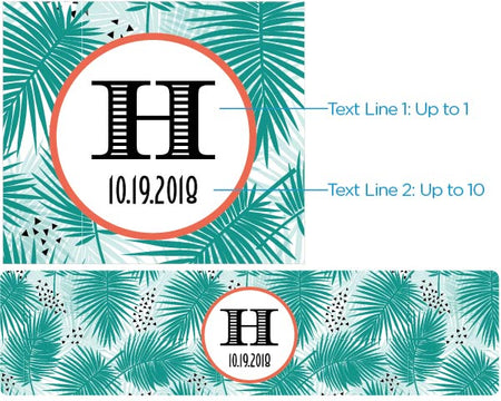 Personalized Water Bottle Labels - Tropical Chic Alternate Image 2, Kate Aspen | Water Bottle Labels