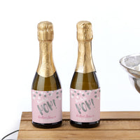Thumbnail for Personalized Mini Wine Bottle Labels - Ready to Pop (Girl) Main Image, Kate Aspen | Wine Bottle Labels