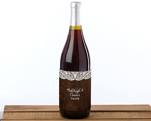 Personalized Wine Bottle Labels - Rustic Charm Wedding Alternate Image 3, Kate Aspen | Wine Bottle Labels