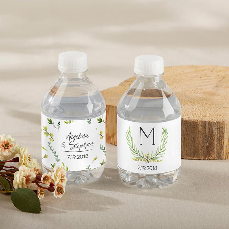 Personalized Water Bottle Labels - Botanical Garden Main Image, Kate Aspen | Water Bottle Labels