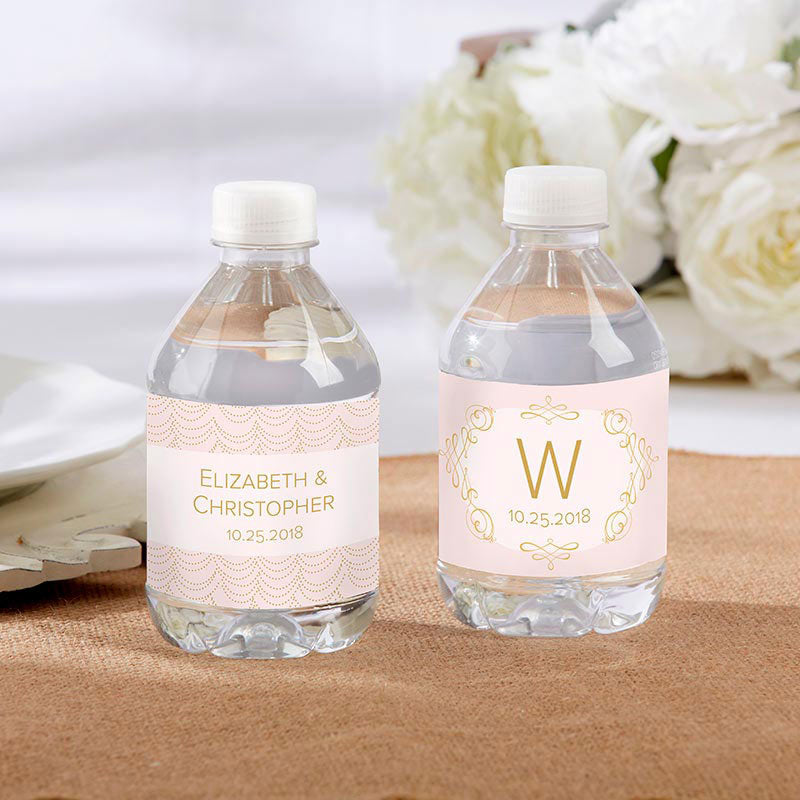 Personalized Water Bottle Labels - Modern Romance Main Image, Kate Aspen | Water Bottle Labels