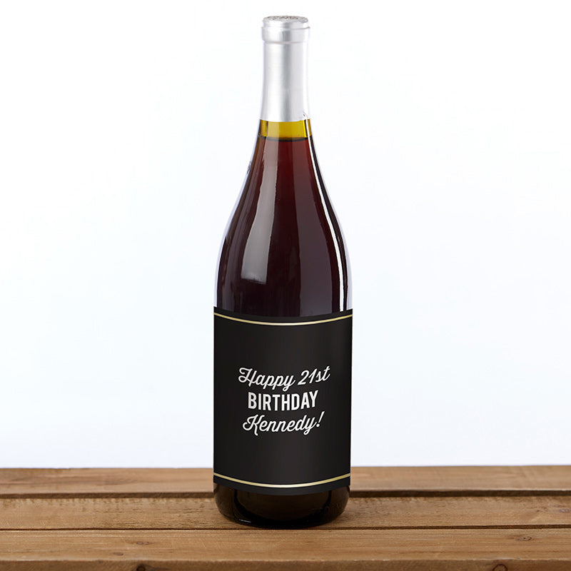 Personalized Wine Bottle Labels - Boozy Birthday Main Image, Kate Aspen | Wine Bottle Labels